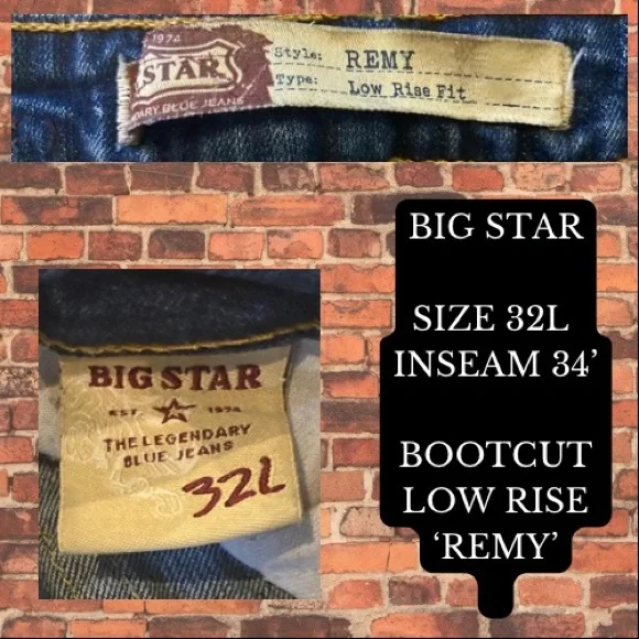 Big Star ⭐️ Remy ⭐️ Bootcut Jean - Picture 2 of 4